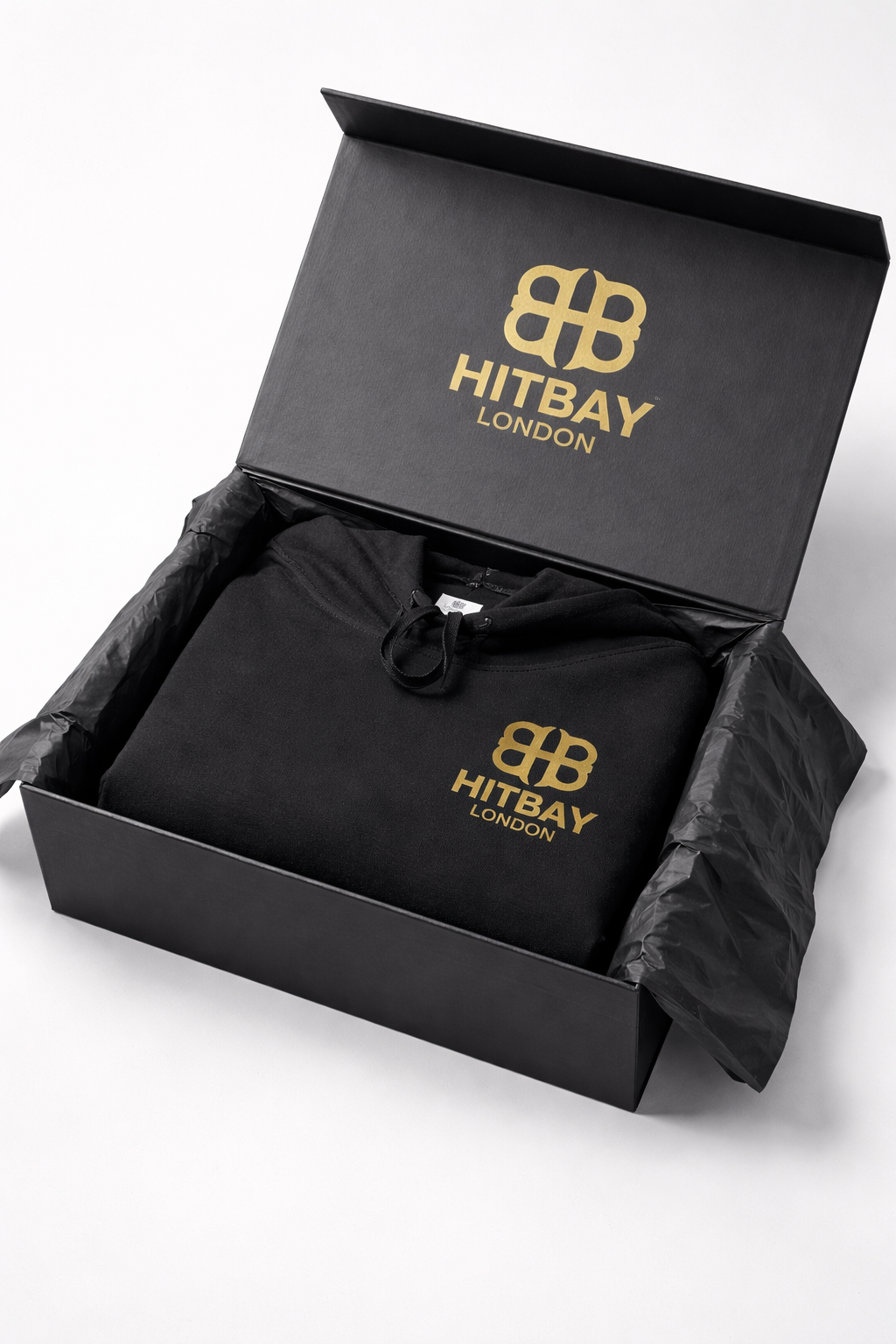 HB London Men’s Hoodie — Black